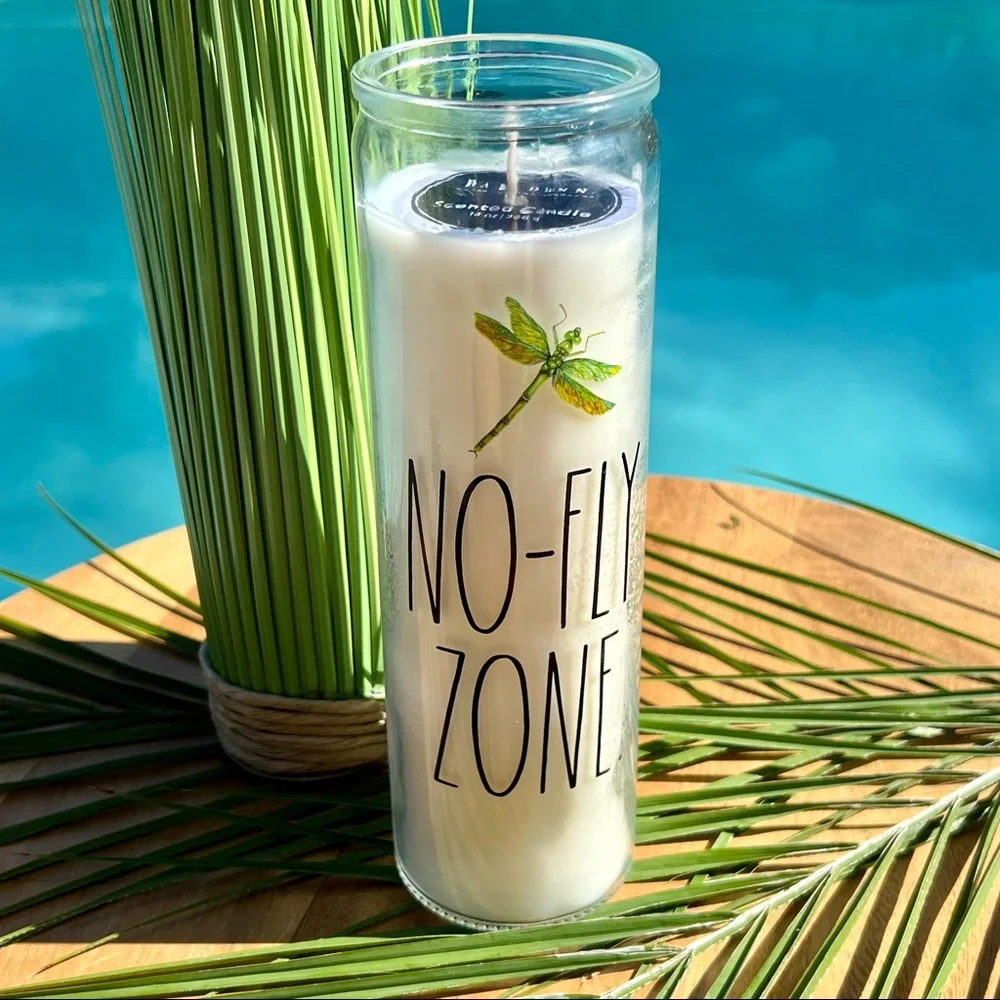 ❌SOLD❌ Rae Dunn NWT NO-FLY ZONE. Dragonfly Citronella Marigold 13oz Candle - Picture 4 of 10